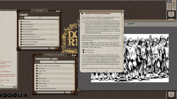 Скриншот из Fantasy Grounds - Dungeon Crawl Classics #94: Neon Knights