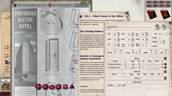 Скриншот из Fantasy Grounds - The Shadow Over Providence