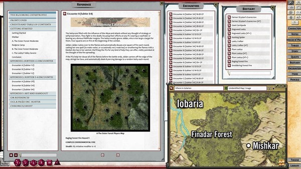 Скриншот из Fantasy Grounds - Pathfinder RPG 2 - Society Scenario #1-15: The Blooming Catastrophe
