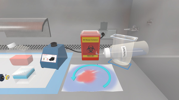 Скриншот из LabTrainingVR: Biosafety Cabinet Edition