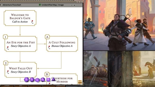 Скриншот из Fantasy Grounds - D&D Adventurers League 09-02 Stopped at the Gate