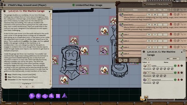 Скриншот из Fantasy Grounds - D&D Adventurer's League 09-06 Infernal Insurgency