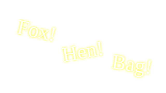 Fox! Hen! Bag! Logo