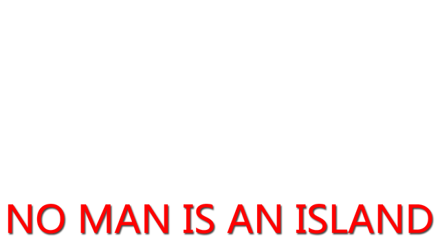 NO MAN IS AN ISLAND Logo