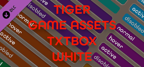 TIGER GAME ASSETS TXTBOX WHITE