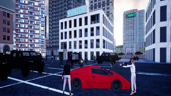 Скриншот из Social Distancing Simulator