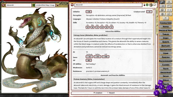 Скриншот из Fantasy Grounds - Pathfinder 2 RPG - Bestiary 2