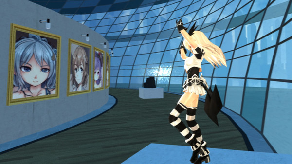 скриншот VR GALLERY - Cute Anime Girl Exhibition 3