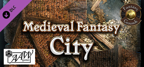 Fantasy Grounds - Black Scrolls Medieval Fantasy City (Map Tile Pack) cover art