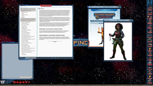 Скриншот из Fantasy Grounds - Starfinder RPG - Society Scenario #1-11: In Pursuit of the Scoured Past