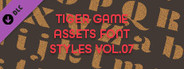 TIGER GAME ASSETS FONT STYLES VOL.07