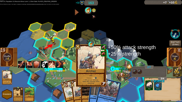 Screenshot of Hexarchy