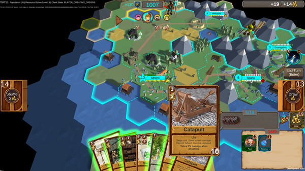 Screenshot of Hexarchy