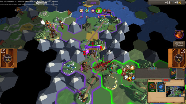 Screenshot of Hexarchy