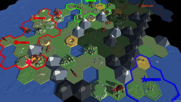 Screenshot of Hexarchy