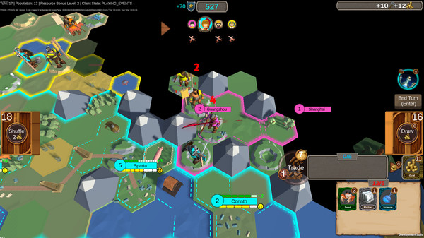 Screenshot of Hexarchy