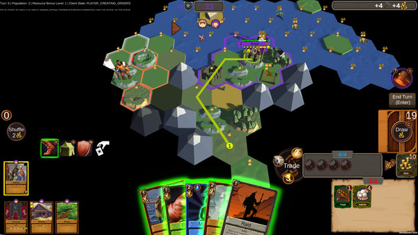 Screenshot of Hexarchy
