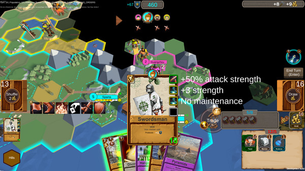 Screenshot of Hexarchy