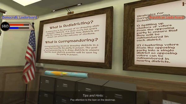 Скриншот из Gerrymander Madness: The Anti-Democracy VR Game