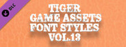 TIGER GAME ASSETS FONT STYLES VOL.13