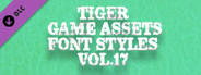 TIGER GAME ASSETS FONT STYLES VOL.17