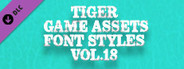 TIGER GAME ASSETS FONT STYLES VOL.18