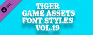 TIGER GAME ASSETS FONT STYLES VOL.19