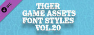 TIGER GAME ASSETS FONT STYLES VOL.20