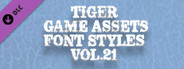 TIGER GAME ASSETS FONT STYLES VOL.21