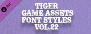 TIGER GAME ASSETS FONT STYLES VOL.22