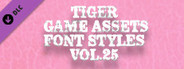 TIGER GAME ASSETS FONT STYLES VOL.25