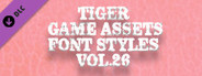 TIGER GAME ASSETS FONT STYLES VOL.26