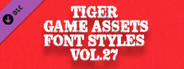 TIGER GAME ASSETS FONT STYLES VOL.27