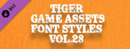 TIGER GAME ASSETS FONT STYLES VOL.28