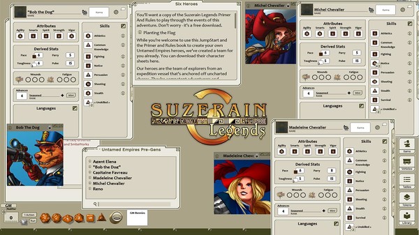 Скриншот из Fantasy Grounds - Untamed Empires JumpStart