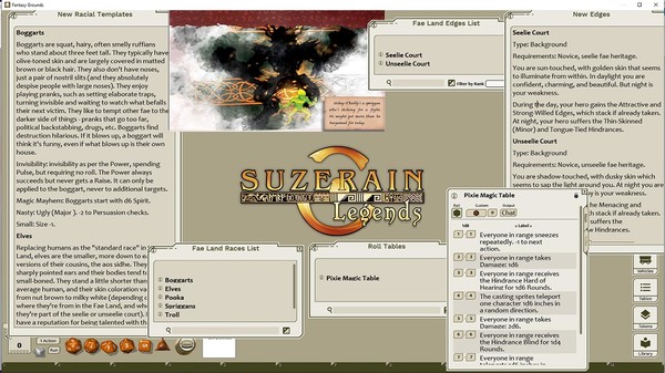 Скриншот из Fantasy Grounds - Fae Land JumpStart