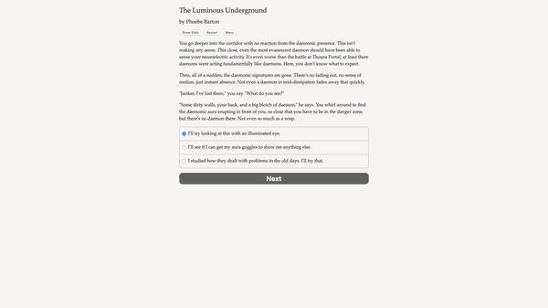 The Luminous Underground game for Linux 1