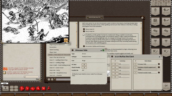 Скриншот из Fantasy Grounds - Dungeon Crawl Classic #93: Moon-Slaves of the Cannibal Kingdom
