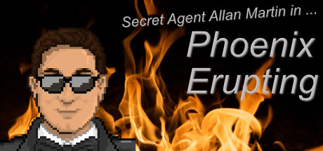 Secret Agent Allan Martin in ... Phoenix Erupting cover art