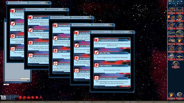 Скриншот из Fantasy Grounds - Starfinder RPG - Starfinder Critical Fumble Deck