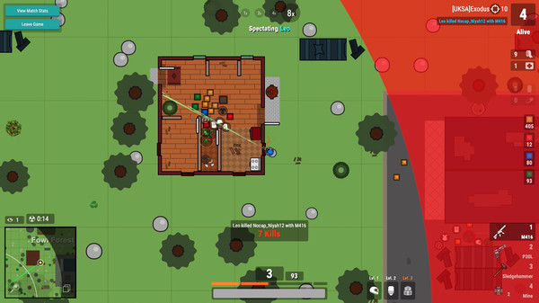 Скриншот из surviv.io - 2D Battle Royale