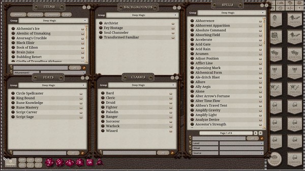 Скриншот из Fantasy Grounds - Deep Magic