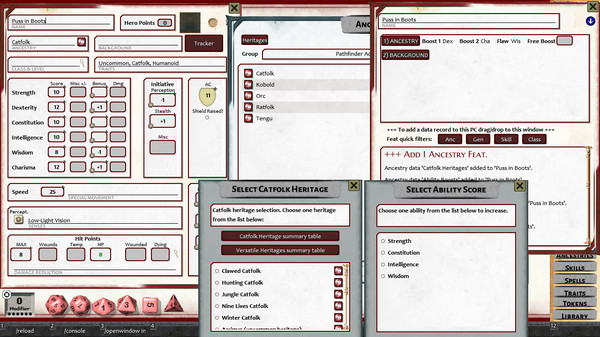 Скриншот из Fantasy Grounds - Pathfinder 2 RPG - Pathfinder Advanced Player's Guide