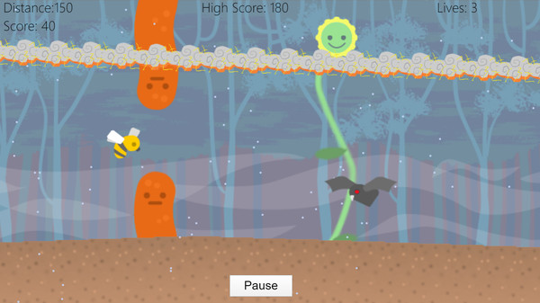 Скриншот из Flappy Bee