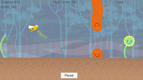 Скриншот из Flappy Bee
