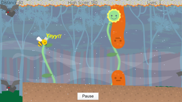Скриншот из Flappy Bee