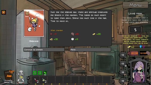 Скриншот из 《Curse of disaster spirit : Anecdotes of mansion》