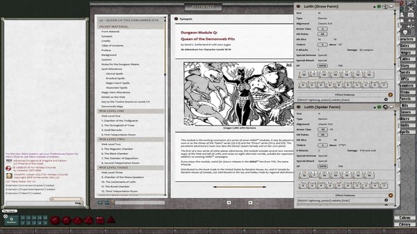 Скриншот из Fantasy Grounds - D&D Classics: Q1 Queen of the Demonweb Pits (1E)