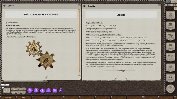 Скриншот из Fantasy Grounds - D&D Adventurers League EB-01 The Night Land