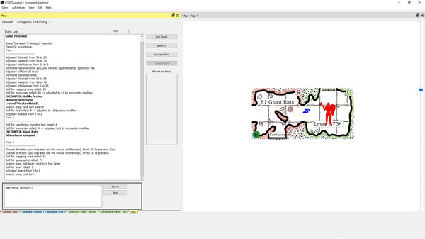 D100 Dungeon Computer Companion game for windows Pc 1